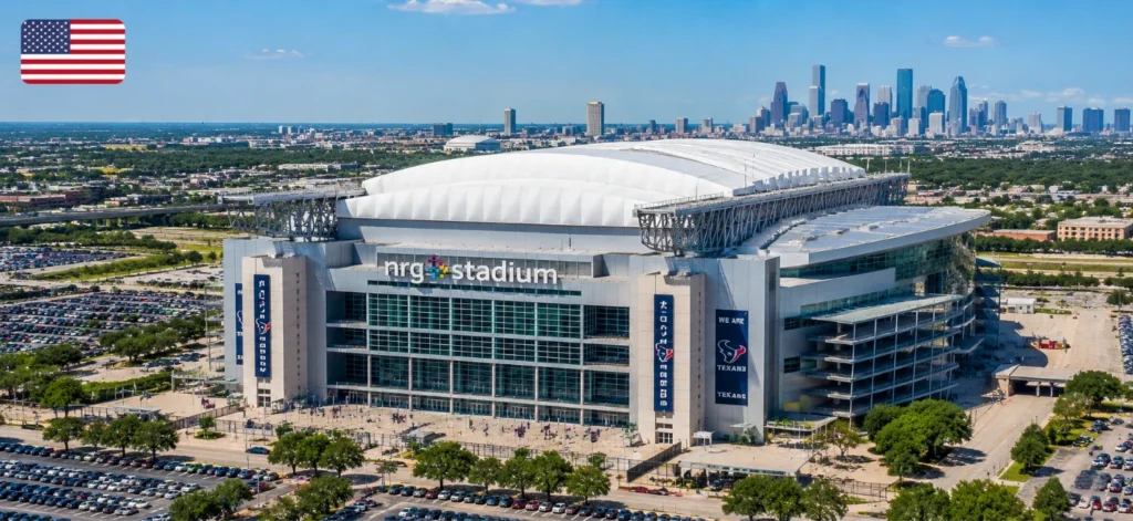 Houston - NRG Stadium, 2026 FIFA World Cup. Hosts group matches and a quarterfinal.