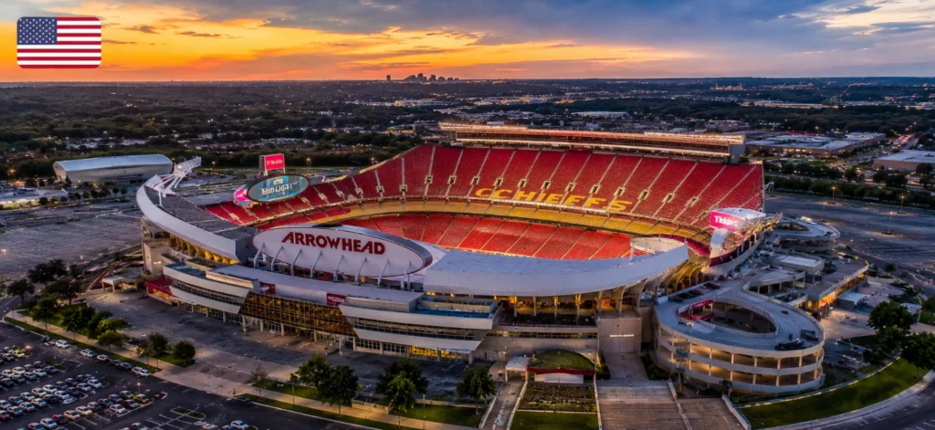 Kansas City - Arrowhead Stadium - 2026 FIFA World Cup. A strong football city hosting group and quarterfinal matches.