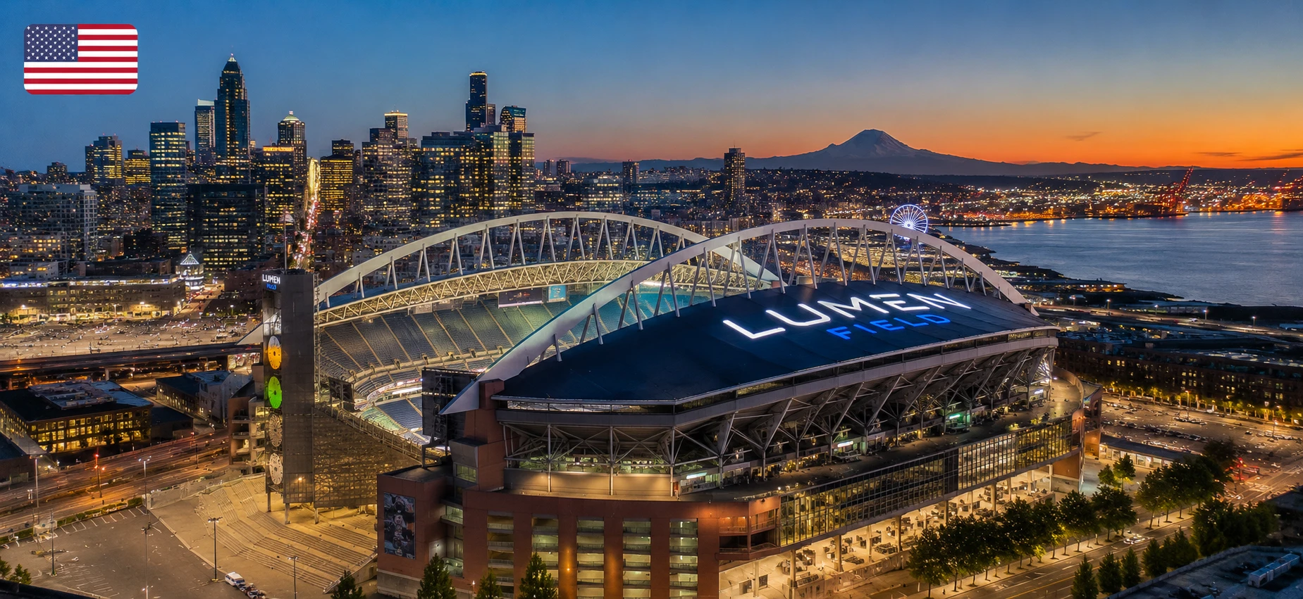 Seattle - Lumen Field, 2026 FIFA World Cup. Known for one of the most intense fan environments.