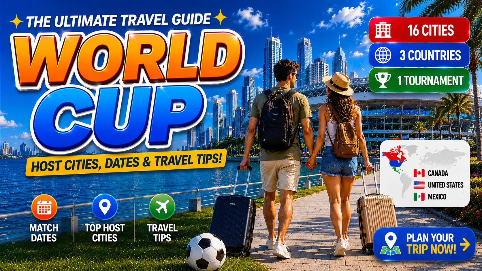 World Cup 2026: Host Cities, Match Dates & Travel Guide USA, Mexico, Canada